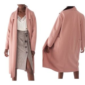 Sosken heidi ribbed brushed knit duster coat mauve rose FINAL PRICE NO OFFERS
